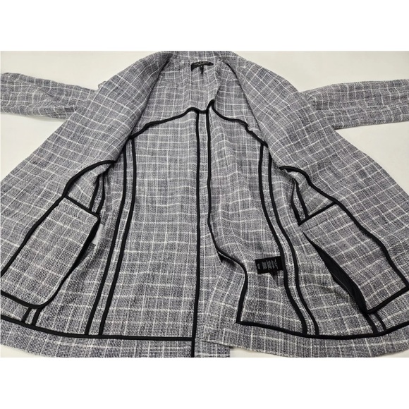 Rag & Bone Ames Deconstructed Check Gray Blazer Size 6 Womens - Picture 4 of 9
